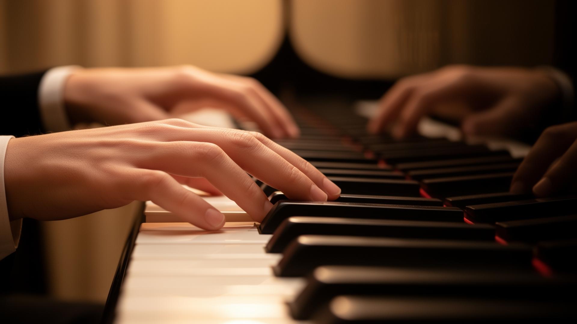 Estudiantes de piano en Oikos
